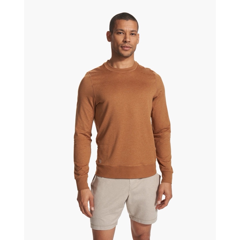 Vuori Ponto Performance Crew DreamKnit Crewneck Stretch Sz L